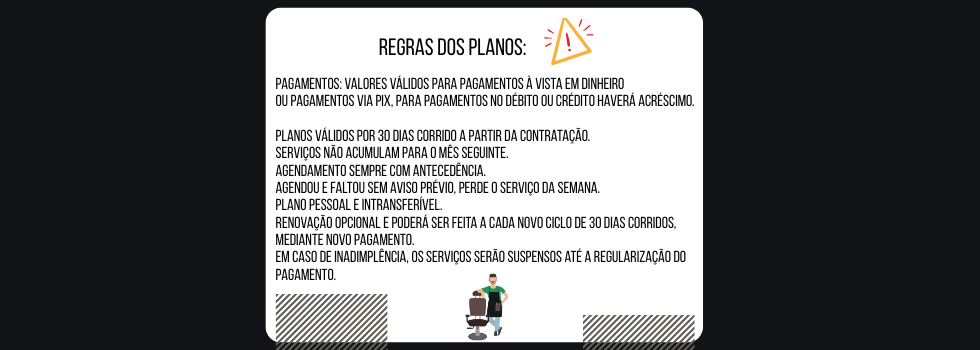 Novidade: Planos por Assinatura